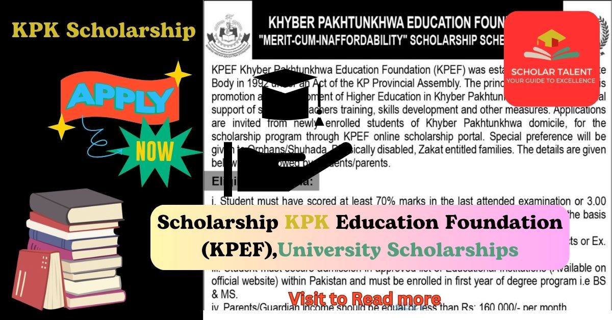 Khyber Pakhtunkhwa Education Foundation (KPEF) Scholarships 2025