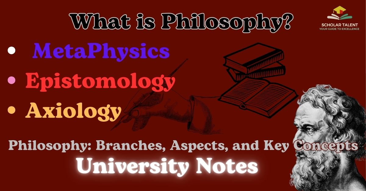 philosophy: Branches, Aspects, and Key Concepts – University Notes